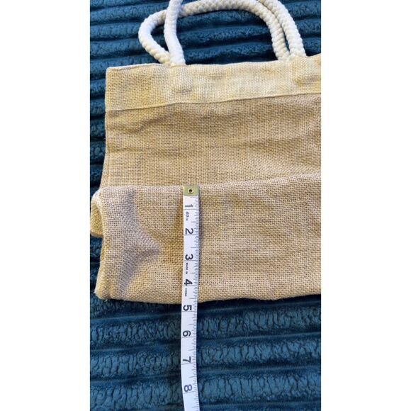 Vintage Trader Joe’s Jute Rope Handle Tote Bag Rare - Picture 6 of 10